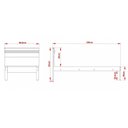 Ver imagem 3 de Cama Solteiro Cm8010 Nogal/branco - Tecno Mobili