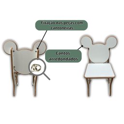 Mesa Infantil Mickey com Duas Cadeiras - 3