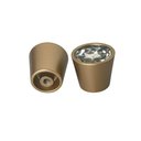 Ver imagem 3 de Kit 15 Puxadores Ponto para Móveis Dourado Armários Gavetas Trend Diamante Torralba