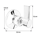 Ver mais imagens de Acabamento Registro Banheiro C-65 ABS CR Padrão Deca:Cromado