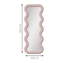 Ver imagem 2 de Espelho de Corpo New York Veludo 58x160cm Rosa