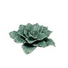 Peça Decorativa Flor em Cerâmica Verde 13,5cm Dl0182 Btc - 1