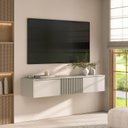 Ver imagem 1 de Rack para TV até 50 Polegadas 135cm Portas Ripadas Aruá CabeCasa MadeiraOriginals