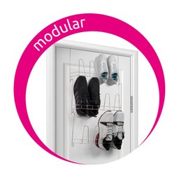 Sapateira de Porta Mudular Preta Organizador para Calçados Tenis Sapato - 2