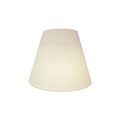 Arandela Retro Cone Vivare Md-2001 Cúpula em Tecido 25/26x13cm - Bivolt - Branco - Bivolt