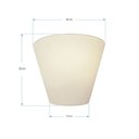 Ver imagem 3 de Arandela Retro Cone Vivare Md-2001 Cúpula em Tecido 25/26x13cm - Bivolt - Branco - Bivolt