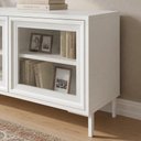 Ver imagem 2 de Rack para TV até 55" 3 Portas com Vidro Vitria 135 cm - Branco