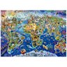 Quebra Cabeça Mapa Mundi Turístico 5000 Peças Grow - 2