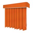 Ver imagem 1 de Persiana Vertical Laranja - 1,80m Larg X 2,70m Alt - Tecido Blackout - Persianet