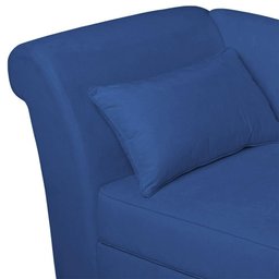 Recamier Diva França 1,60m Suede Azul Marinho - Inova Decor - 2