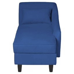 Recamier Diva França 1,60m Suede Azul Marinho - Inova Decor - 6