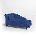 Ver imagem 4 de Recamier Diva França 1,60m Suede Azul Marinho - Inova Decor