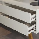 Ver imagem 3 de Rack para TV até 75 Polegadas 1 Porta de Correr e 2 Gavetas Retrô Multimóveis Crcol-RCK035 Off White