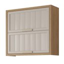 Ver imagem 1 de Armario Aereo Divina 80 Cm com 2 Portas Freijo/off White
