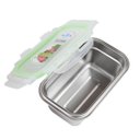Ver imagem 3 de Kit 3 Potes Herméticos de Inox com Tampa Plástica Cozinha