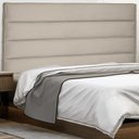 Ver imagem 2 de Cabeceira Estofada Cama Box Casal King Size La Italian 195cm Suede Bege - Desk Design