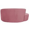 Sofá Curvo 2 Lugares 150cm Braço Esquerdo Eron Veludo Rosa - Nexta Casa - 7