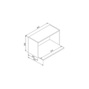 Ver imagem 7 de Nicho Parede Aéreo Cozinha para Microondas Preto -Art In Móveis