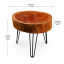 Ver imagem 3 de Mesa de Centro Natural Bolacha de Cedro