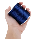 Ver imagem 2 de Cordão Acetinado Rabo de Rato 2mm Rolo com 50 M Azul Marinho