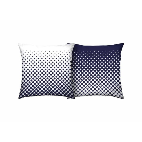 Almofada 55x55cm Digital C/enchimento Poa Blue1 Kacyumara 2299.3867