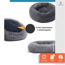 Ver imagem 4 de Caminha Nuvem Pet Redonda Cachorros e Gatos Tam G Cinza