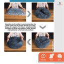 Ver imagem 6 de Caminha Nuvem Pet Redonda Cachorros e Gatos Tam G Cinza