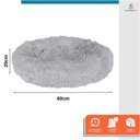 Ver imagem 2 de Caminha Nuvem Pet Redonda Cachorros e Gatos Tam G Cinza