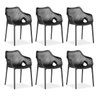 Kit 6 Cadeira Suits para Mesa de Jantar Cozinha Area Gourmet - 1