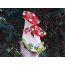 Ver imagem 2 de Decoração Casa e Jardim Cogumelo Trio Médio e Corneta Kit2un