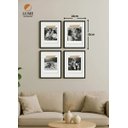 Ver imagem 2 de 04 Quadros Personalizáveis com Sua Foto com Moldura e Vidro Preto