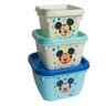 Kit 03 Potinhos Porta Lanche Infantil Mickey ou Minnie 140ml | 270ml | 470ml - Plasútil - 6