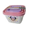 Kit 03 Potinhos Porta Lanche Infantil Mickey ou Minnie 140ml | 270ml | 470ml - Plasútil - 7