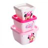 Kit 03 Potinhos Porta Lanche Infantil Mickey ou Minnie 140ml | 270ml | 470ml - Plasútil - 8