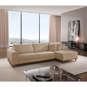 Sofá Cronos 03 Metros Chaise Lado Direito Meu Sofá Online