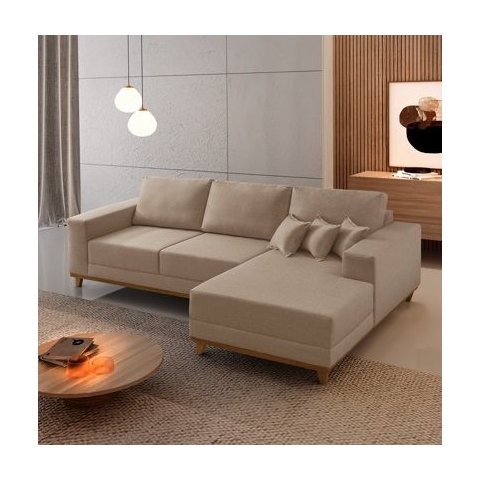 Sofá Cronos 03 Metros Chaise Lado Direito Meu Sofá Online