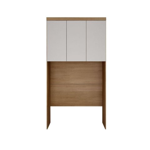 Modulado Aéreo Solteiro 3 Portas - Linea-cumaru-fendi - Móveis Novo Horizonte