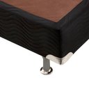 Ver imagem 2 de Base de Cama Box Camurca Preto Queen 158 cm (LARG) Alto - 42901