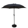 Ombrelone Central Base Hdpe Miramar Rivatti 270 Cm (largura) Alumínio Grafite Capa Poliéster - 1