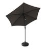 Ombrelone Central Base Hdpe Miramar Rivatti 270 Cm (largura) Alumínio Grafite Capa Poliéster - 3