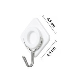 Gancho de Parede Adesivo Metal 2kg Conjunto 6 Unidades Organização sem Furo - 3