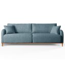 Ver imagem 2 de Sofá Fixo 3 Lugares Luxo 220cm Camila Azul