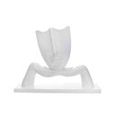 Ver imagem 5 de Escultura Decorativa Máscara Com Base Descanso Em Cerâmica Branco 23x30 Cm - D’Rossi