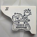Ver imagem 6 de Mãos Francesas Decorativas 20cm Menino Safari Branco Aço para Prateleira Pequena