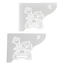 Ver imagem 1 de Mãos Francesas Decorativas 20cm Menino Safari Branco Aço para Prateleira Pequena