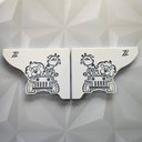 Ver imagem 4 de Mãos Francesas Decorativas 20cm Menino Safari Branco Aço para Prateleira Pequena