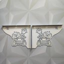 Ver imagem 3 de Mãos Francesas Decorativas 20cm Menino Safari Branco Aço para Prateleira Pequena