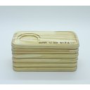 Ver imagem 2 de Kit Jogo Conjunto 3 Pires Retangulares P/ Xícaras de Café e Chá - Pinus