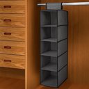 Ver imagem 1 de Prateleira Vertical Porta Sapateira Organizador Guarda Roupa Closet Armario Multiuso 5 Divisorias