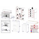 Ver imagem 4 de Quarto de Bebê Completo com Berço Americano 3 em 1 e Colchão Incluso Flor Multimóveis MP4930